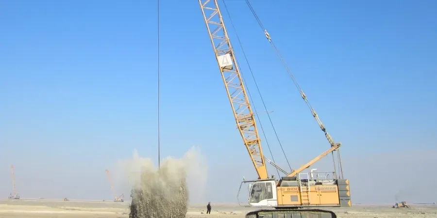 Illustrative image of Dynamic compaction design in Chesapeake